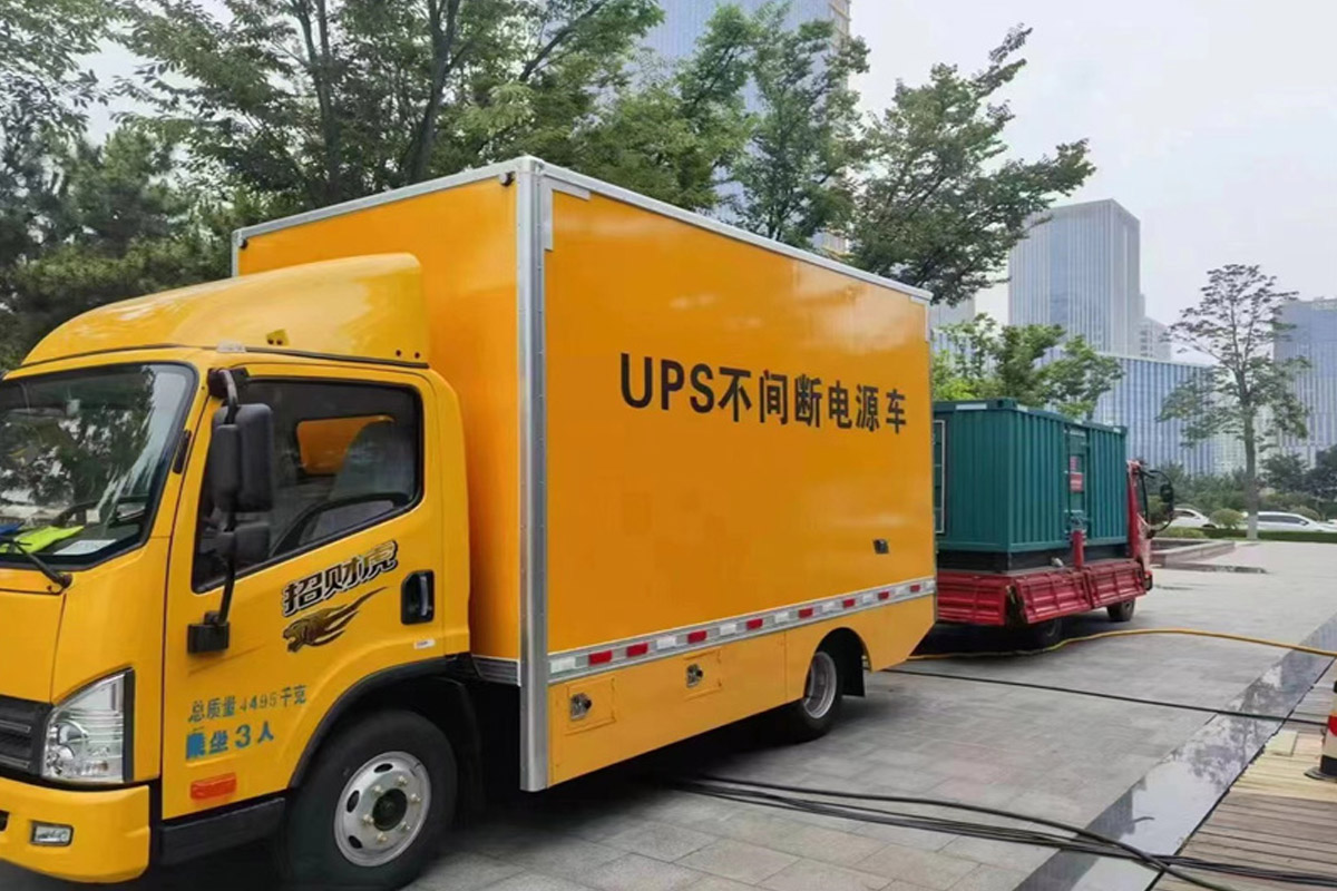 滦南发电机租赁施工现场